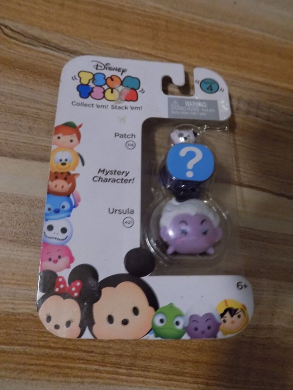 Disney Tsum Tsum Series 4 3-Pack featuring Ursula, a space for a Mystery Charact